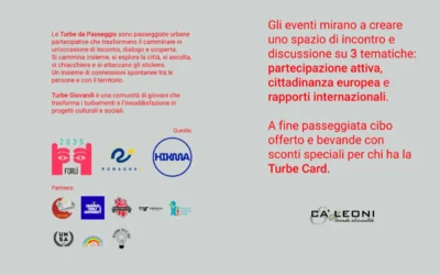 Sbarca anche a Forlì il format “Turbe da Passeggio” di Turbe Giovanili APS
